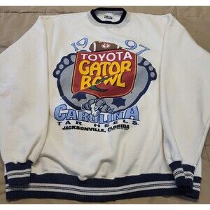Vintage 1997 Toyota Gator Bowl Carolina Tar Heels Sweatshirt  Tultex Made In USA